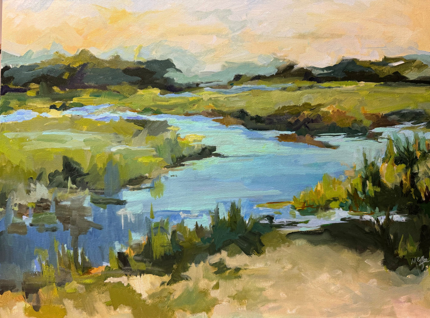 "Morning Marsh", 30 x 24