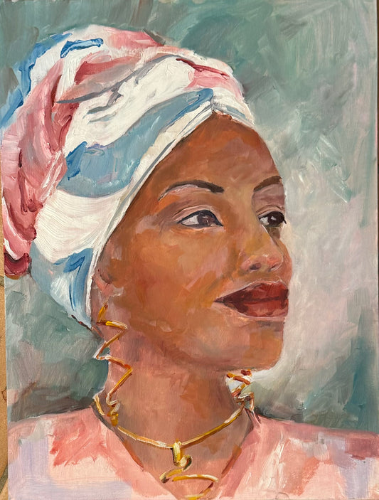 "Charleston Lady", 12 x 14