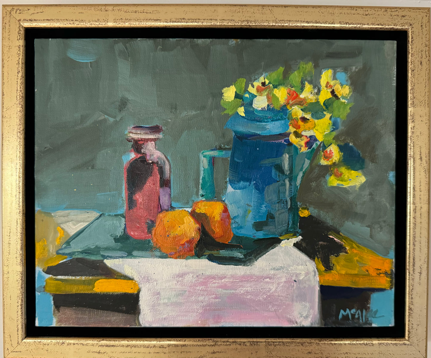 "Blue Pitcher", 12 x 20