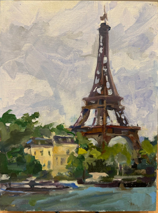 "Eiffel Tower", 9 x 12