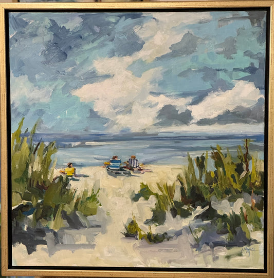 "Sunning in the Dunes", 26 x 26