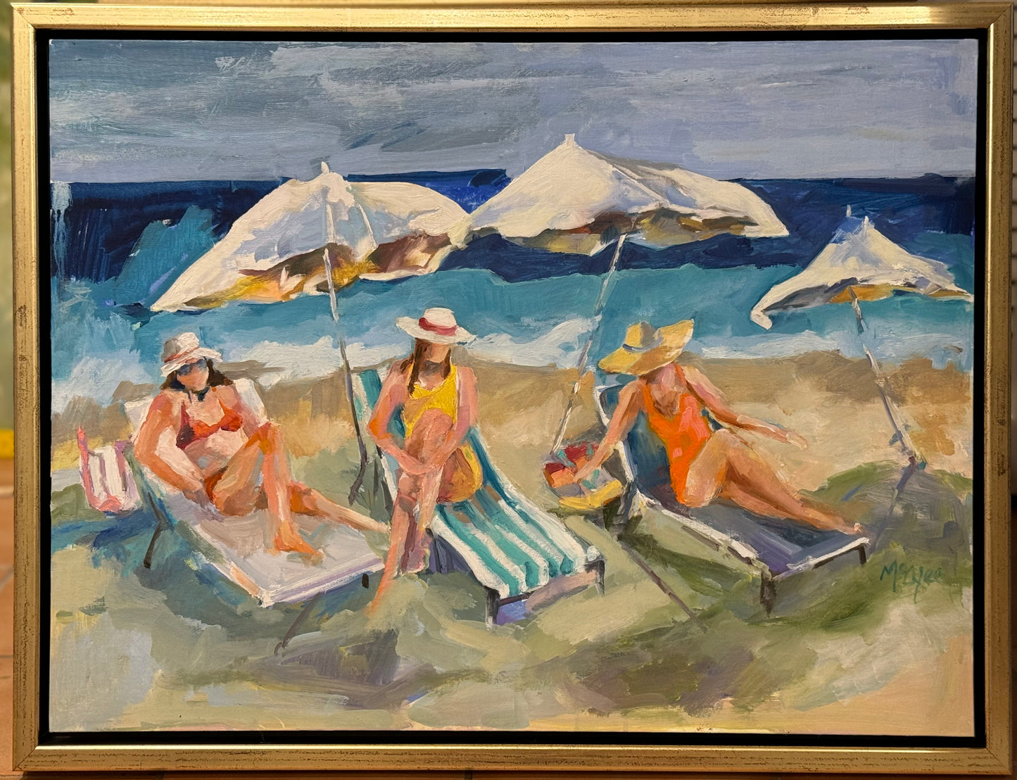 "Sunbathers", 26 x20