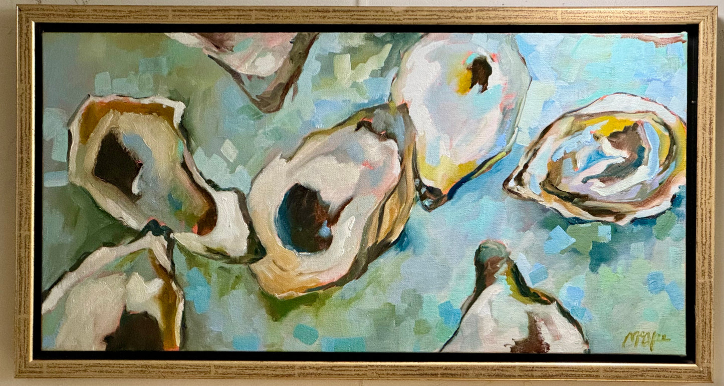 "Fancy Oysters" 28 x 14