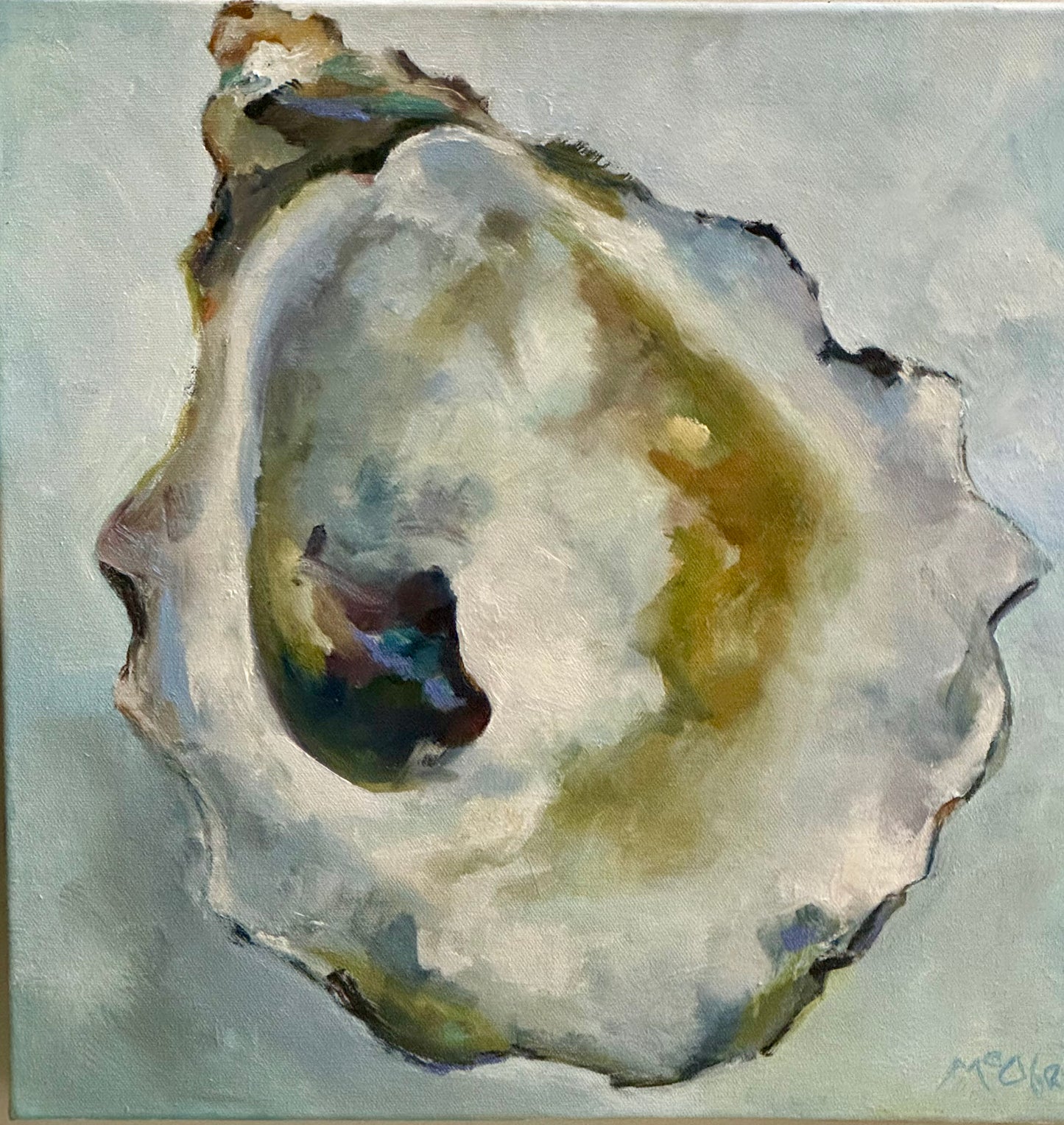 "Cold Water Oyster", 16 x 16