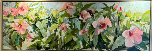 "Heavenly Hibiscus", 61 1/2 x 21 1/2