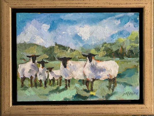 "Valley Flock", 9 x 7