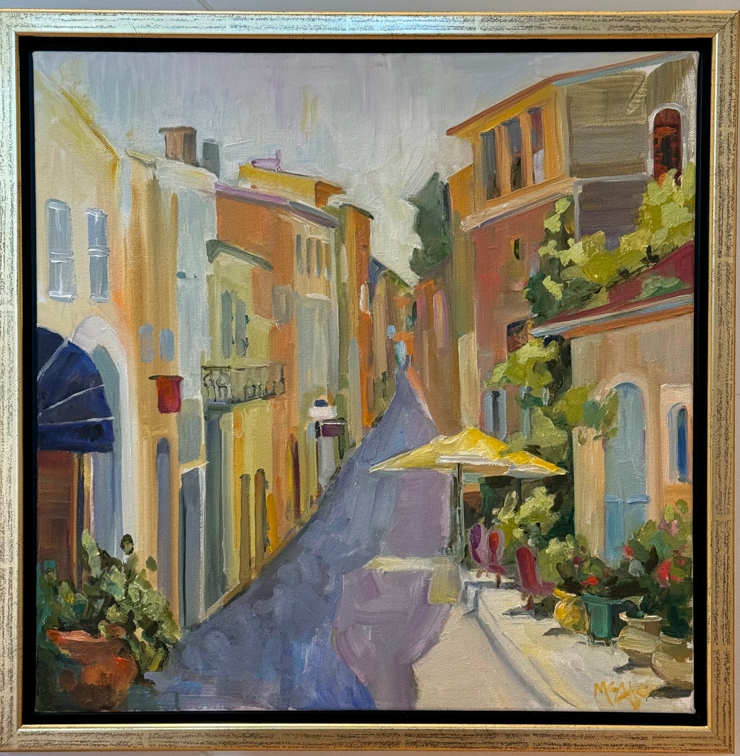 "The Streets of Cezanne En Aix", 18 x 18