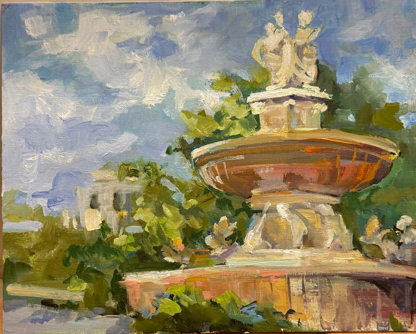 "Aix Fountain", 8 x 6