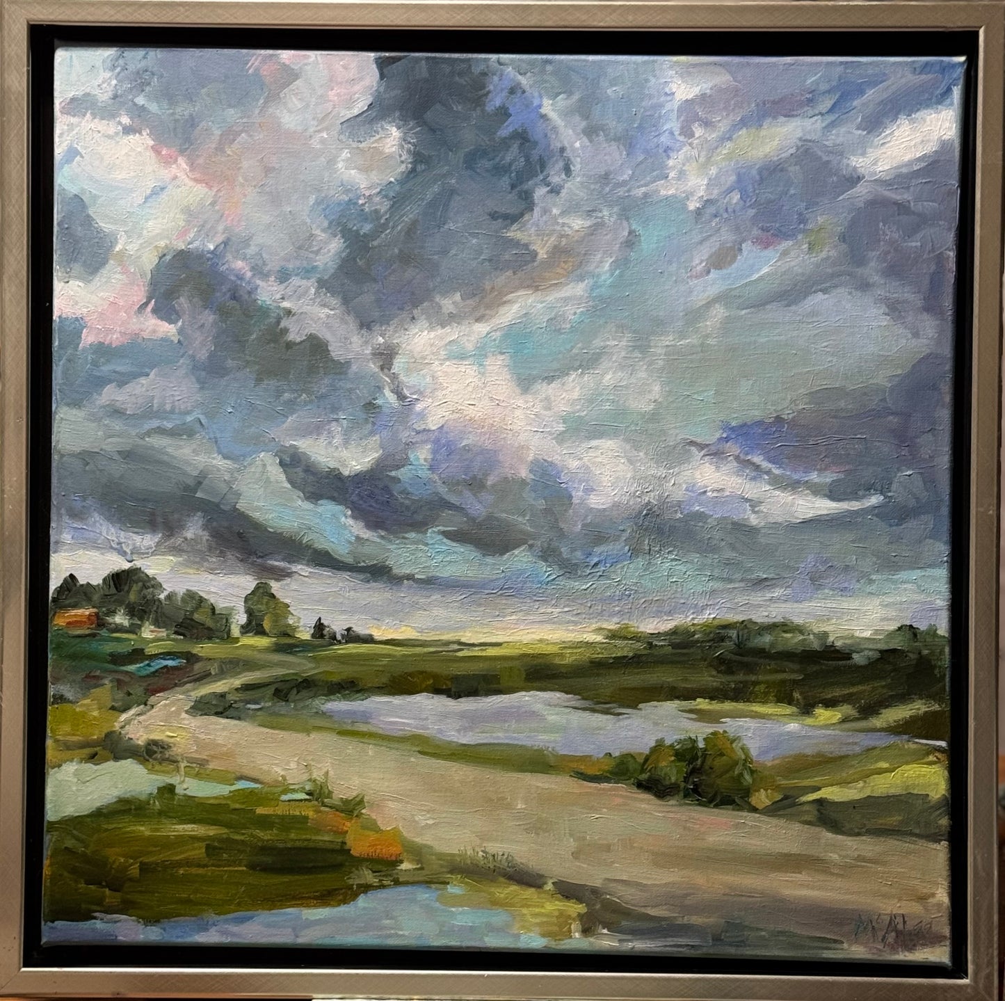 "Storms Coming", 22 x 22