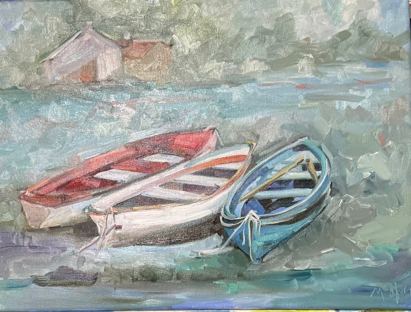 "Moored", 28 x 20