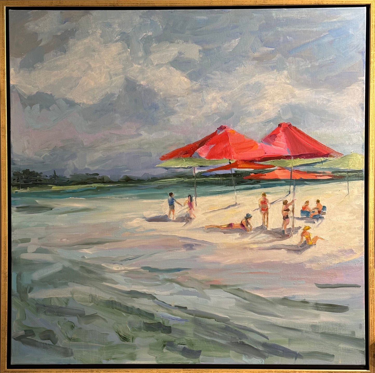 "Party at the Sandbar", 38 x 38