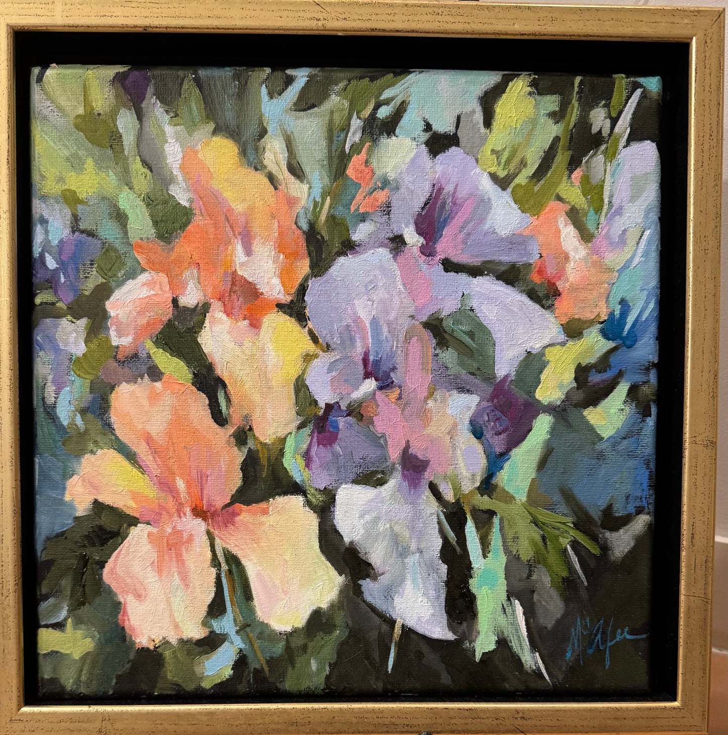 "Iris", 14 x 14